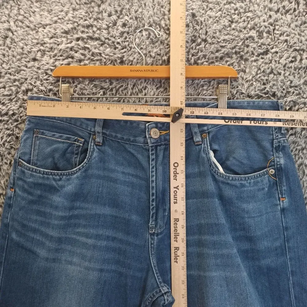 Tommy Bahama Jeans Men 38/32 Blue Straight Leg High Rise Mid Wash Denim - Picture 3 of 10